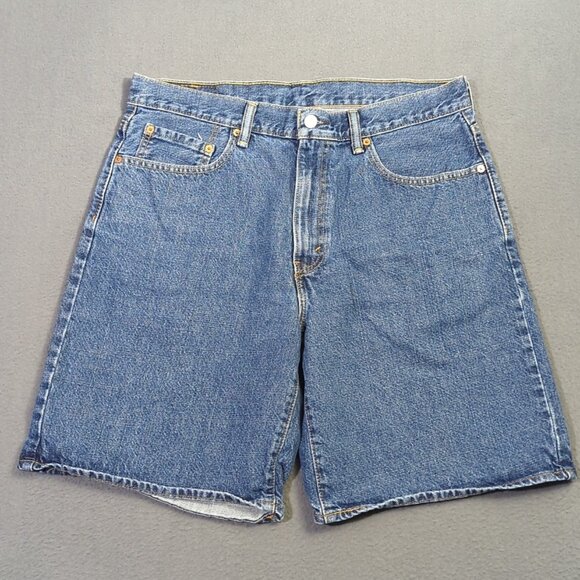 Levi's Jeans Shorts Men's 36 Blue 550 Relaxed Fit Denim Jorts - Picture 1 of 9